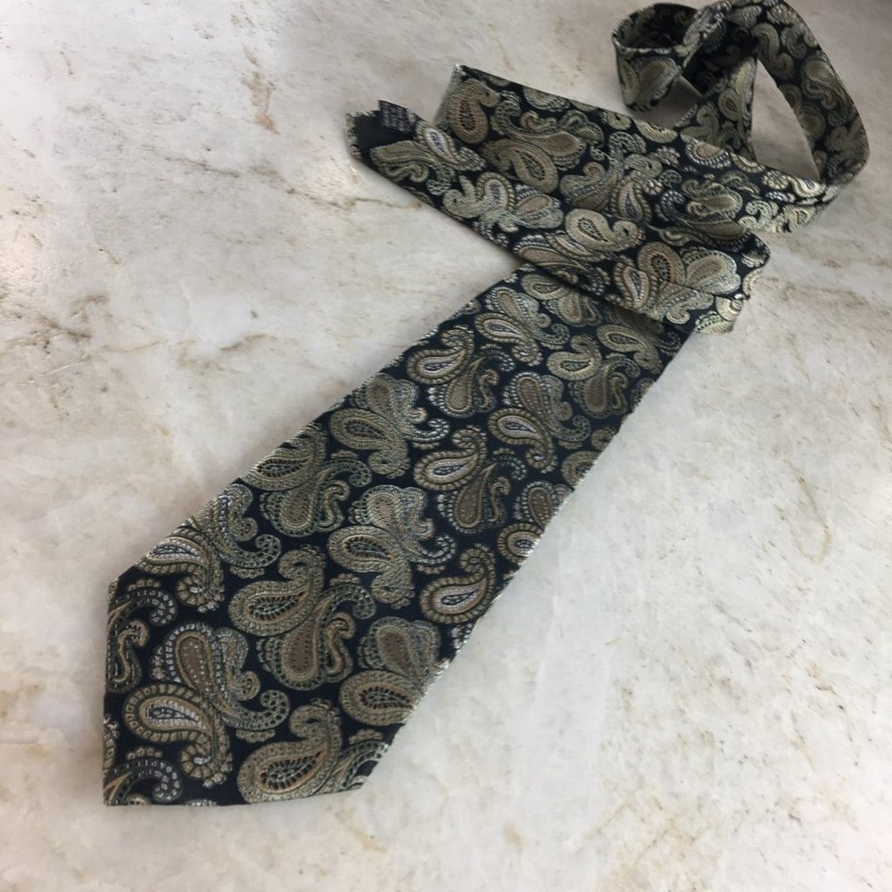 PLATINUM DESIGN SILK TIE (extra-long)